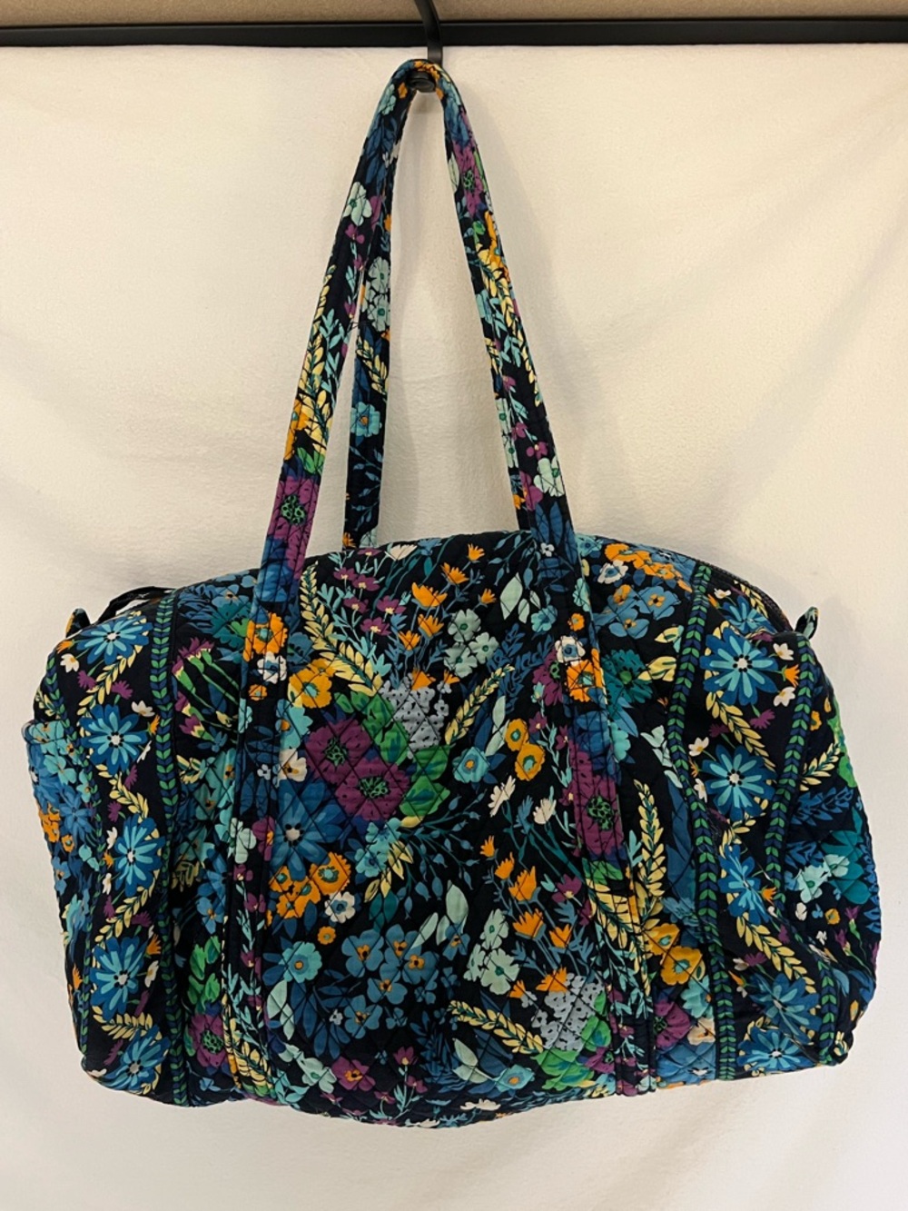 Vera Bradley Midnight Blues Large Duffel Bag Weekend Bag